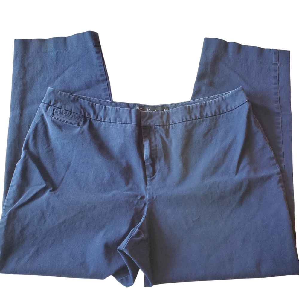 Unlisted Kenneth Cole Production Blue Casual Pant Plus Size 16 Cotton
